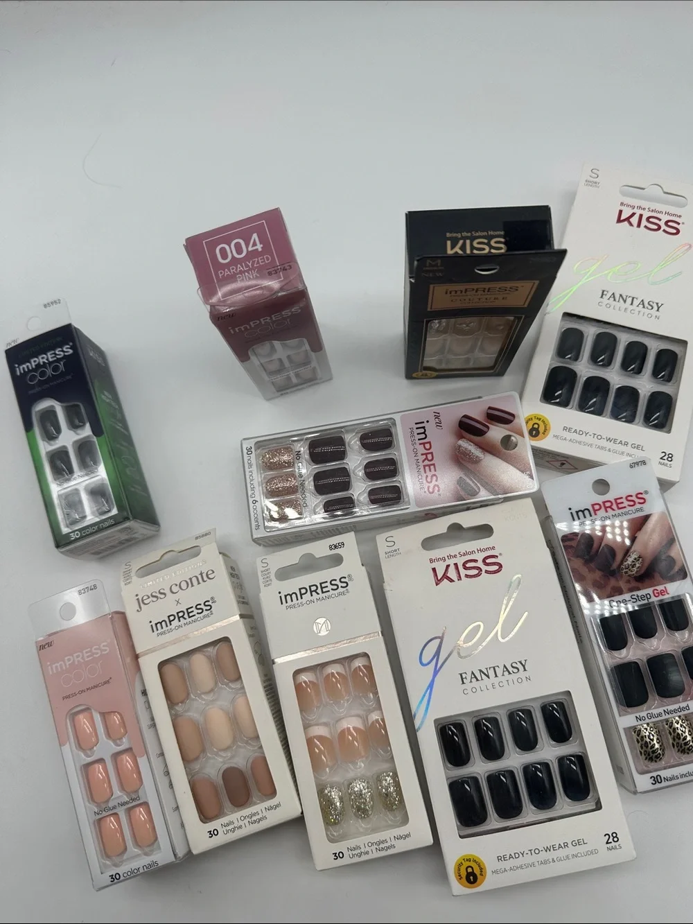 Ten Sets of Impress Fall Colors Press on Nails